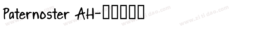Paternoster AH字体转换
